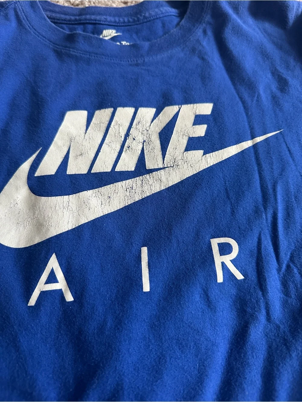 Nike Short Sleeve Air Logo Tees - Navy & Royal Blue